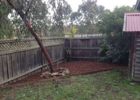 AFTER - We installed a low maintenance garden which will grow in time and bear flowers every year.